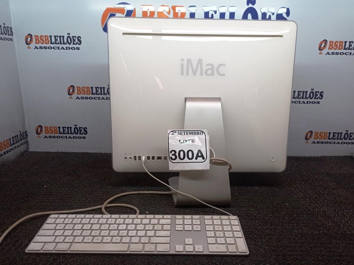 01 IMAC E 01 TECLADO. (NO ESTADO) ATENÇÃO! FAZER A VISITAÇÃO ANTES DE ARREMATAR, NÃO SABEMOS SE FUNCIONA. LEILÃO NÃO TEM GARANTIA E NEM DEVOLUÇÃO, SUJEITO A POSSÍVEIS AVARIAS VISÍVEIS/OCULTAS E/OU AUSÊNCIA DE COMPONENTES.