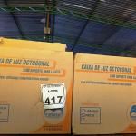 02 CAIXAS DE LUZ OCTOGONAL. (NO ESTADO) ATENÇÃO! FAZER A VISITAÇÃO ANTES DE ARREMATAR, NÃO SABEMOS SE FUNCIONA. LEILÃO NÃO TEM GARANTIA E NEM DEVOLUÇÃO, SUJEITO A POSSÍVEIS AVARIAS VISÍVEIS/OCULTAS E/OU AUSÊNCIA DE COMPONENTES.